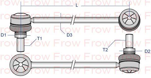 FROW 8071215003 — Z ROT (STABILIZER) (ON SOL) BMW X5 E53 2000-