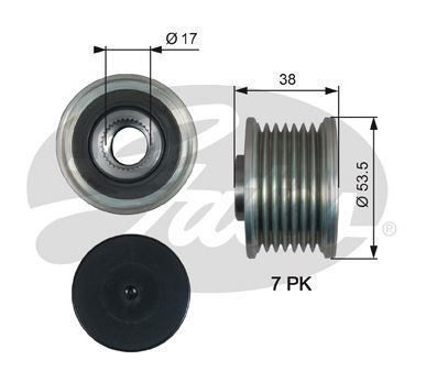 GATES OAP7190 — ALTERNATÖR KASNAĞI ( RENAULT LAGUNA III MEGANE III 2.0DCI MASTER IV 2.3DCI 10- / NISSAN JUKE 1.2 15-/ /