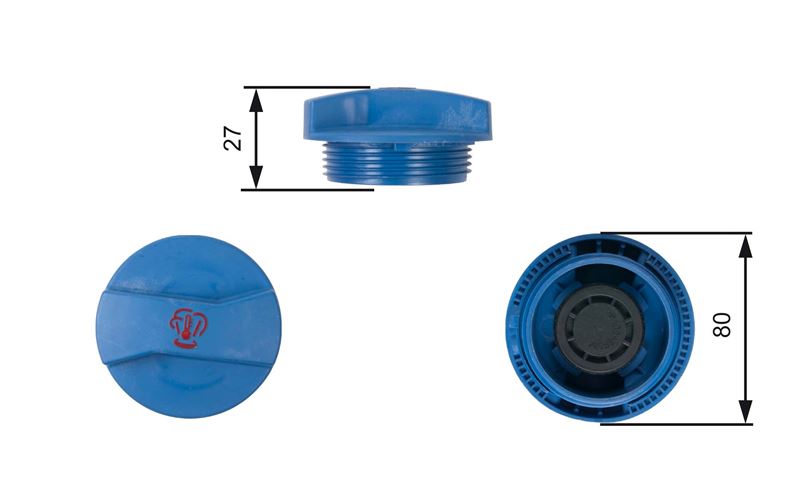 GATES RC211 — RADYATÖR EK DEPO KAPAĞI AUDI, VOLKSWAGEN A2, A3, A4, A6, TT, BORA, GOLF IV, GOLF V, PASSAT POLO, TOUAREG 1.2