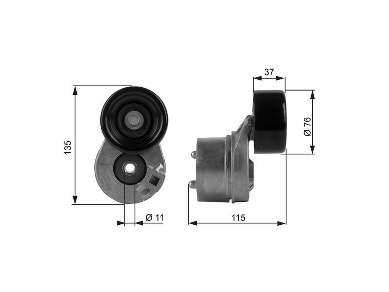 GATES T38431 — ALTERNATOR GERGI RULMANI FORD TRANSIT MINIBUS/OTOBUS, TRANSIT PANELVAN, TRANSIT PLATFORM SASI 2.4 00-06