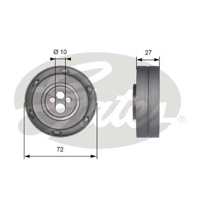 GATES T41216 — GERGİ RULMANI (AUDI 2.6 2.8 A4 94-97 A6 94-97)