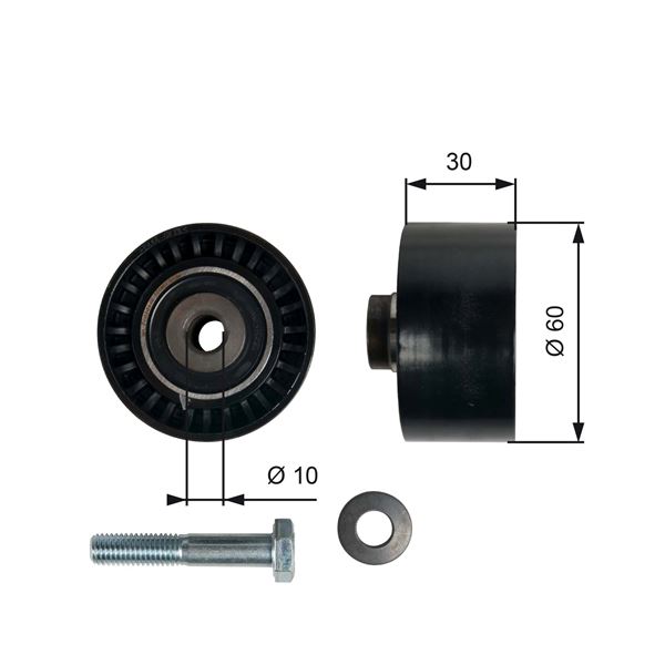 GATES T42065 — TRİGER GERGİ RULMANI 2000-