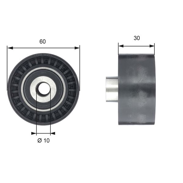 GATES T42199 — TRİGER GERGİ RULMANI 2.0 HDI 407/508/3008 04-