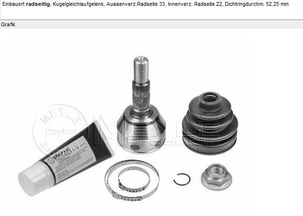 GKN 304384 — AKS KAFASI DIS ASTRA H ZAFIRA B Z12XEP Z14XE Z16XER A16XER 10-