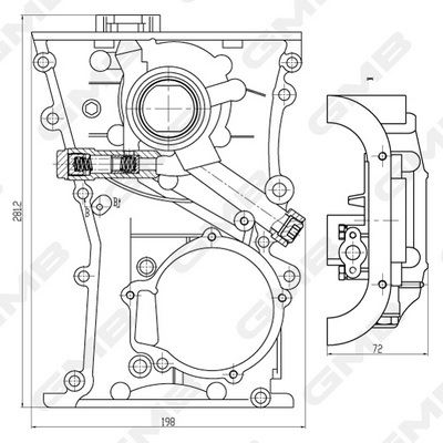 GMB GOAS112A — YAĞ POMPASI NISSAN SUNNY 90-91 / PRIMERA 96-00 1.6
