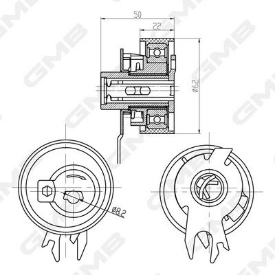GMB GTB0450 — TRİGER GERGİSİ SEAT AROSA / CORDOBA / IBIZA / INCA / SKODA FELICIA / OCTAVIA / VOLKSWAGEN CADDY / GOLF / WENTO