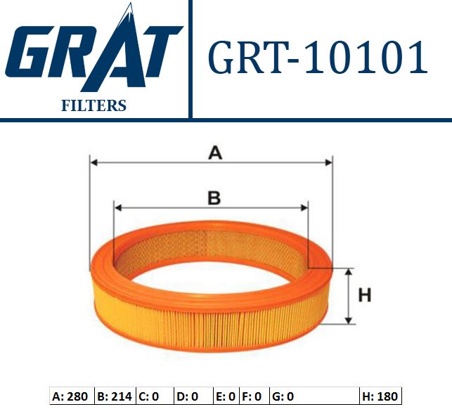 GRAT 10101 — HAVA FİLTRESİ İÇİ TELLI ( FIAT DOGAN SLX)