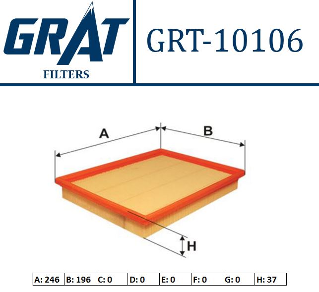 GRAT 10106 — HAVA FİLTRESİ ( FIAT ALBEA PALIO )