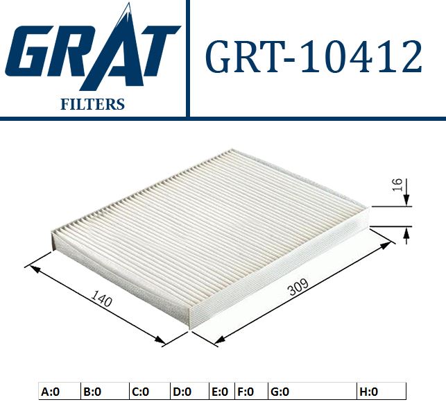 GRAT 10412 — KABIN FILTRESI (FIAT PUNTO 94-)