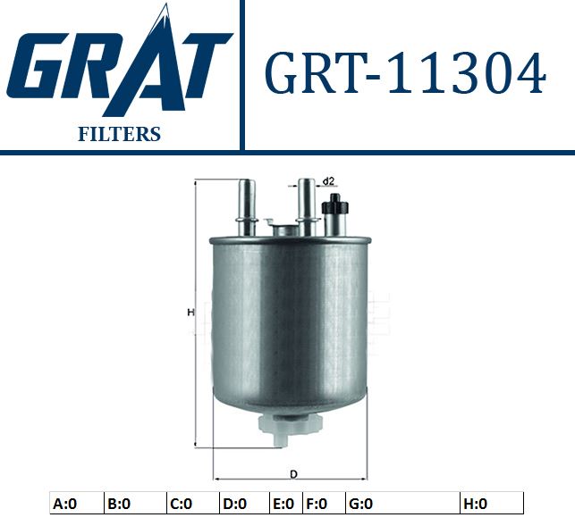 GRAT 11304 — MAZOT FİLTRESİ KANGOO III LAGUNA III LATITUDE 1.5 K9K 2.0 M9R