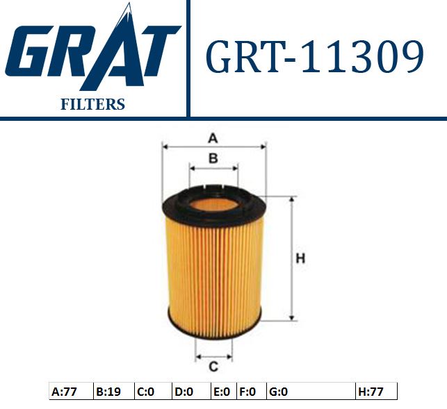 GRAT 11309 — YAKIT FİLTRESİ ( RENAULT KANGOO 1.9D 1.9DCI-MEGANE-LAGUNA 1.9DTI )