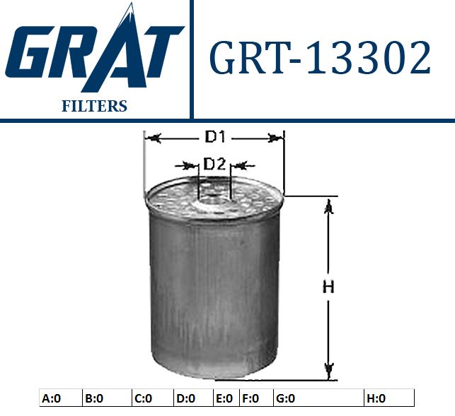 GRAT 13302 — MAZOT FILTRESI (FIAT DUCATO 1.9D 2.5D CITROEN JUMPER PEUGEOT BOXER 2.5D 2.5TD 94-02)