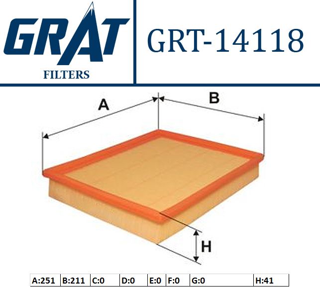 GRAT 14118 — HAVA FİLTRESİ OPEL OMEGA A FORD SCORPIO SIERRA