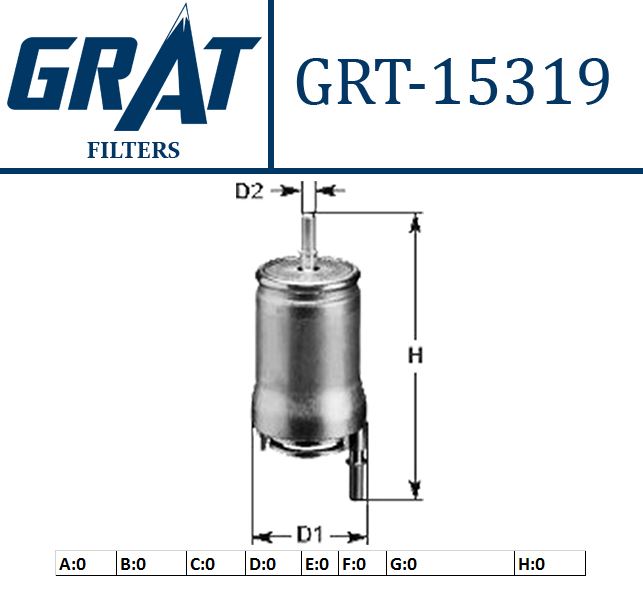GRAT 15319 — YAKIT FILTRESI 3 BAR VW POLO AUDI A3 SEAT IBIZA SKODA FABIA