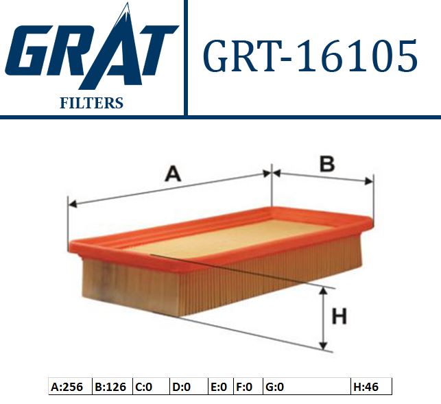 GRAT 16105 — HAVA FILTRESI HYUNDAI GETZ 1.3 1.4 BENZINLI 2002-