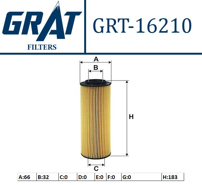 GRAT 16210 — YAG FILTRESI - (ELAMAN TIP)-(HYUNDAI IX55 2011//)