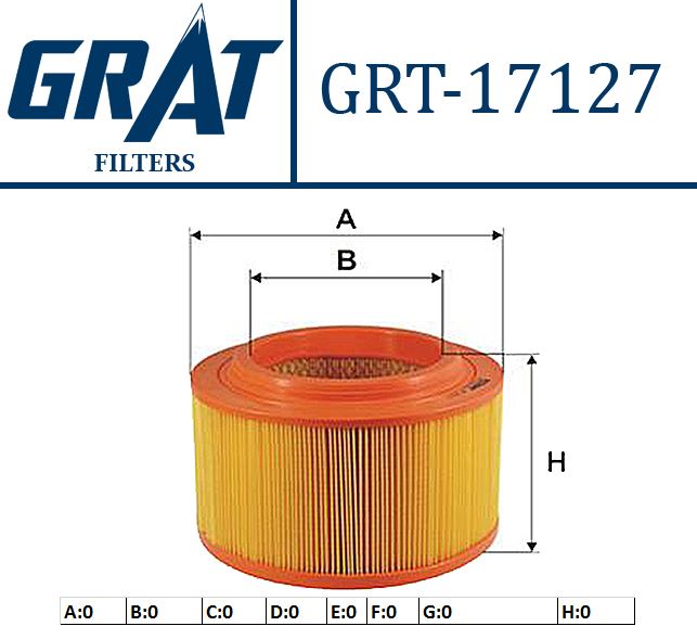GRAT 17127 — HAVA FILTRESI ( FORD RANGER 2.2TDI 3.2TDI 12- )