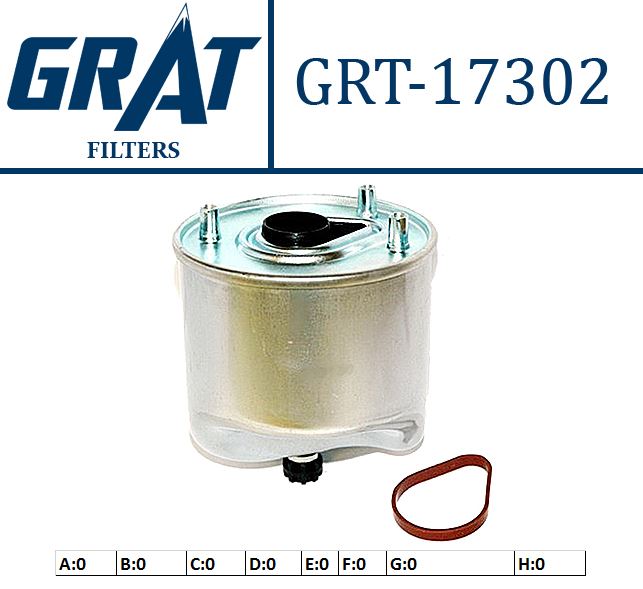 GRAT 17302 — MAZOT FİLTRE ( FORD FOCUS 1.6TDCI 2011-) / VOLVO (S40/V50/S60/S80/V60/V40/XC40 D4162T 11-15)