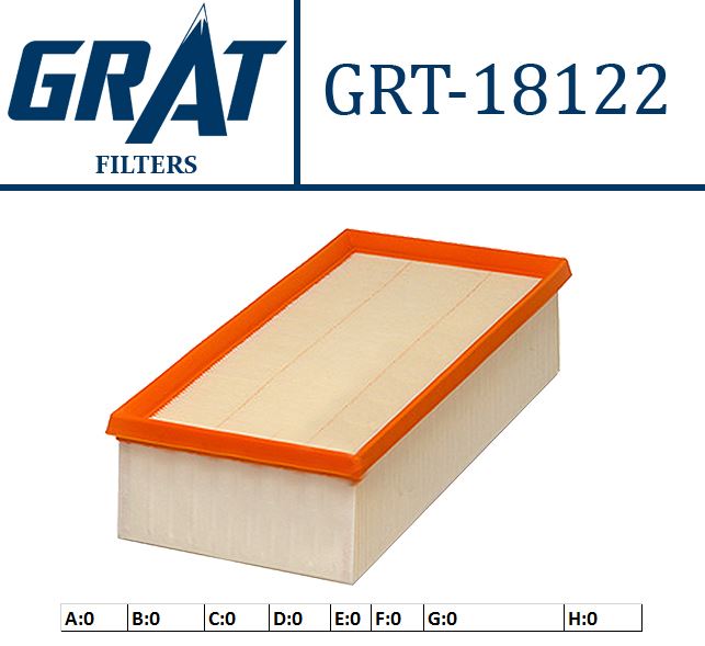 GRAT 18122 — HAVA FİLTRESİ - (TOYOTA AVENSIS 06/09 2.0 D4D )