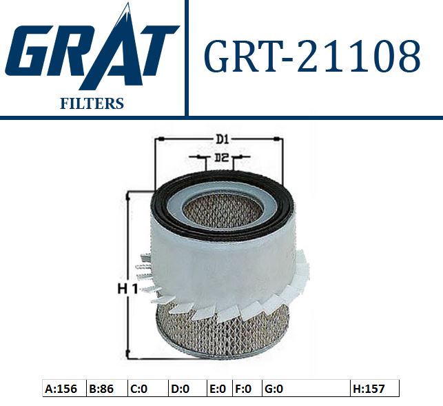 GRAT 21108 — HAVA FILTRESI - (MITSUBISHI L200 E.M KISA )