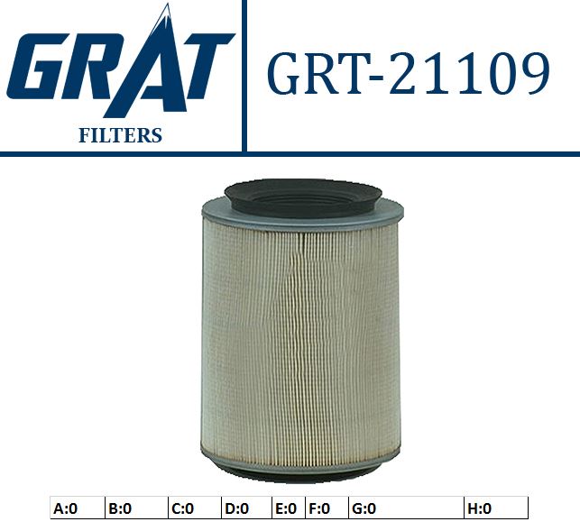 GRAT 21109 — HAVA FILTRESI - (MITSUBISHI CANTER 515/519/635/639/659/839)