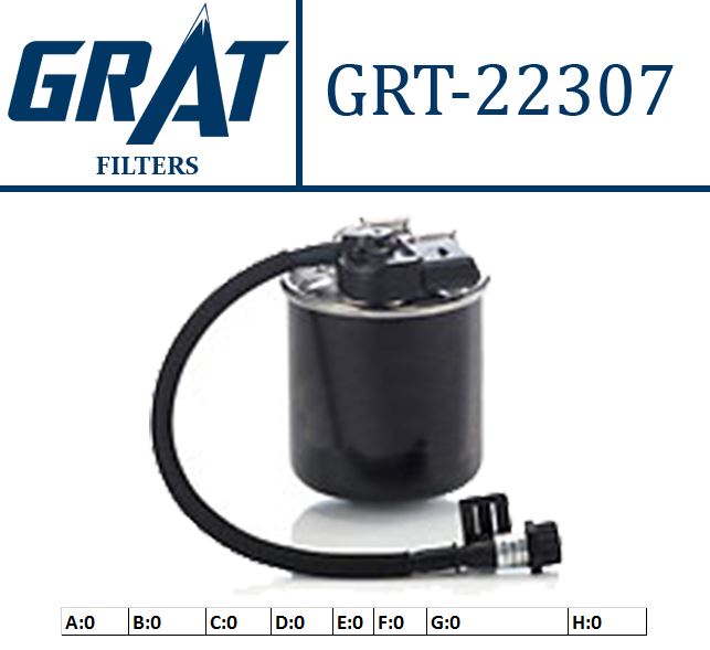 GRAT 22307 — YAKIT FİLTRESİ MERCEDES OM651 W204-212-639-906 SPRINTER