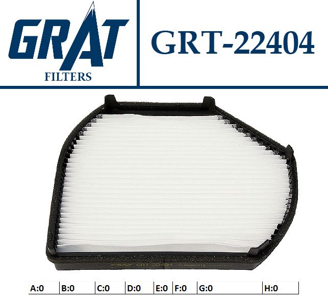 GRAT 22404 — KABİN FİLTRESİ MERCEDES C-SERİ W202 / E-SERİ W210