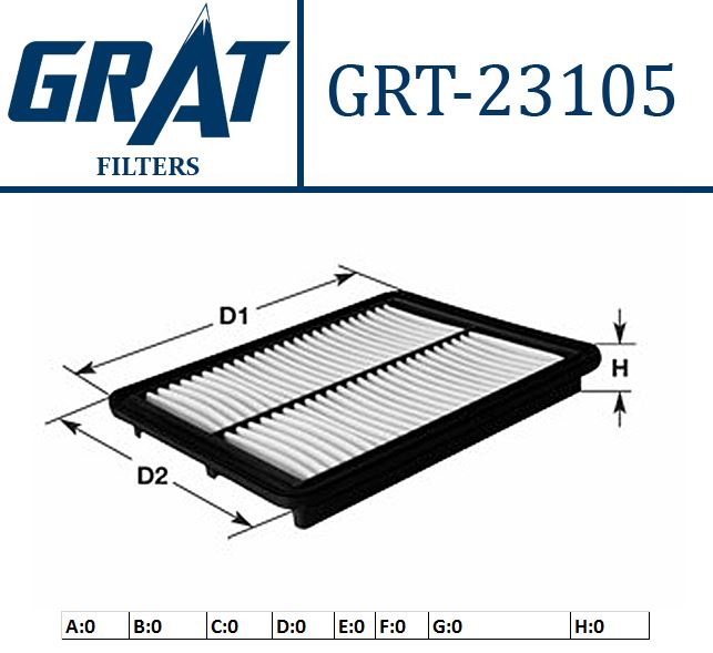 GRAT 23105 — HAVA FİLTRESİ - (HONDA JAZZ 05/08 )