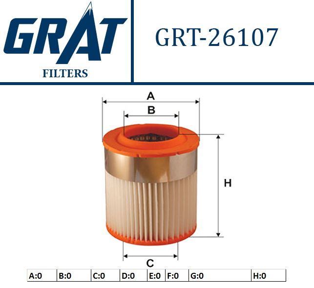GRAT 26107 — HAVA FILTRESI (AUDI A8 04-10)