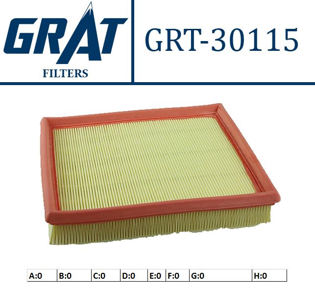 GRAT 30115 — HAVA FILTRESI N13-N20-N26-N55 - F20-F22-F23-F30-F32-F33-F36