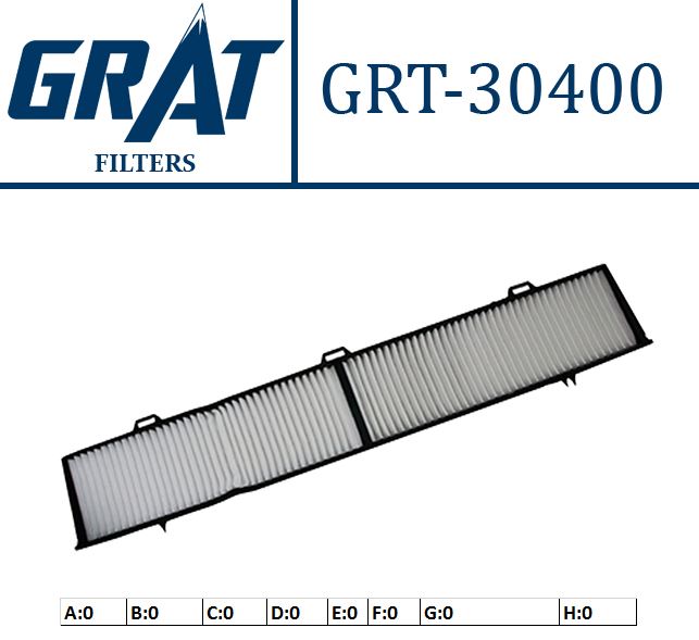 GRAT 30400 — KABIN FILTRESI ( BMW 1SERI - 3SERI E-87-90 - X1)