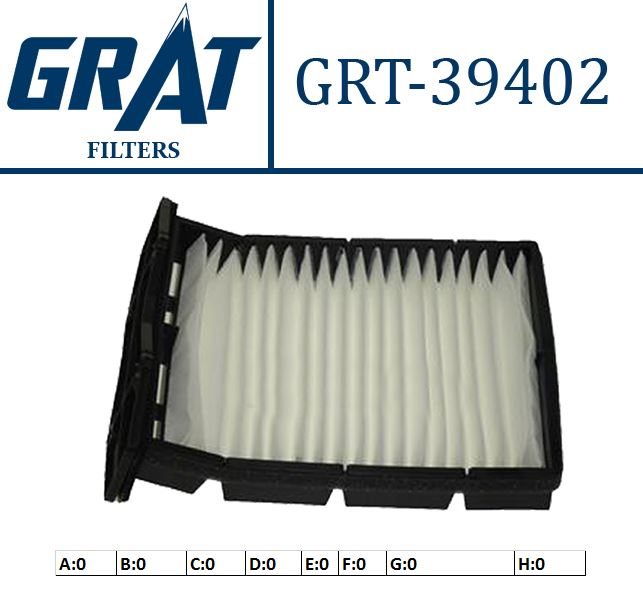 GRAT 39402 — KABİN FİLTRESİ ( LAND ROVER FREELANDER 1.8 16V 2.5 V6 2.0TD4 01- )
