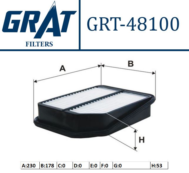 GRAT 48100 — HAVA FILTRESI - (SUZUKI GRAND-VITARA 06/11 )