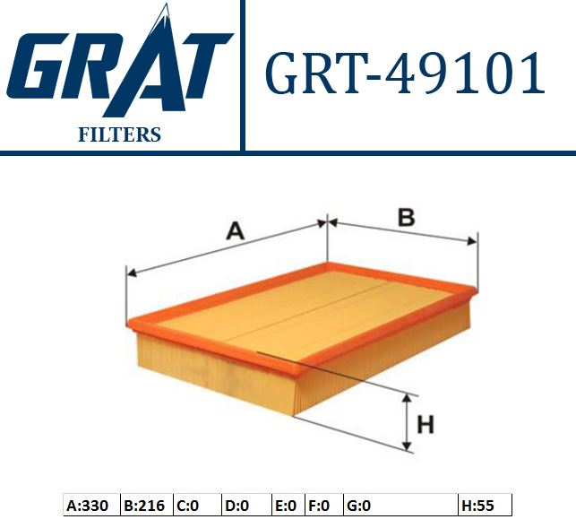 GRAT 49101 — HAVA FILTRESI VOLVO (S60-V70-XC70) (S80 02-06)