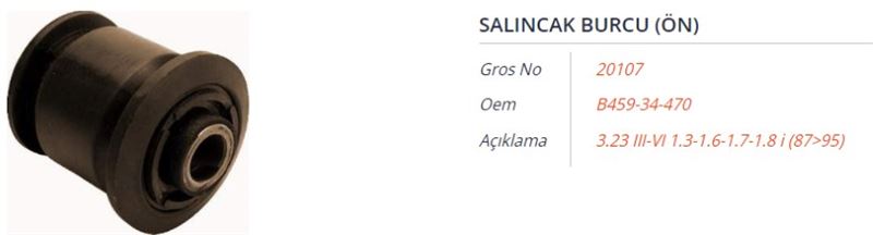 GROS 20107 — SALINCAK BURCU (ON) MAZDA 3.23 III-VI 1.3-1.6-1.7-1.8 I 87-95