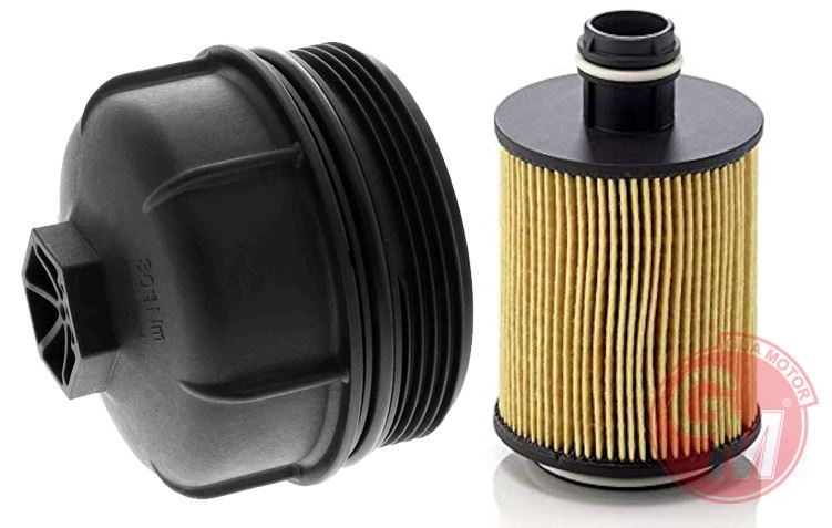 GUA 42124 — YAĞ FİLTRESİ + KAPAĞI SET FIAT EGEA EURO 6- DOBLO 1.6JTD -55237728-71751128-7175