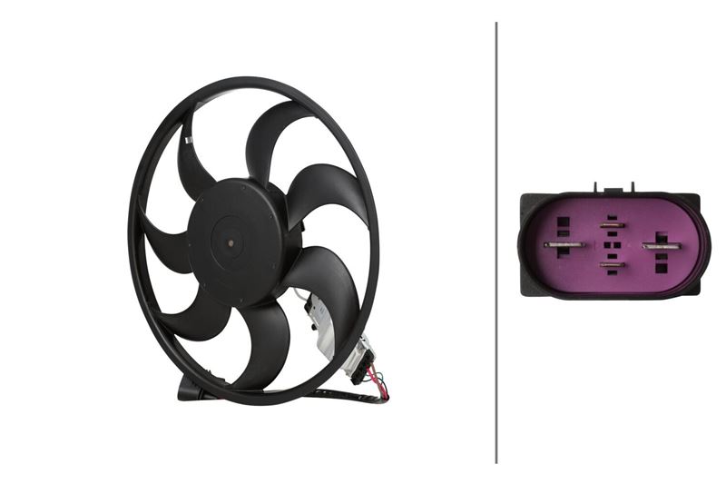 HELLA 8EW366420521 — FAN RADYATÖRÜ AUDI Q7 (4LB) 3.0 TFSI quattro 07-15 - PORSCHE CAYENNE 3.2 3.6 03-10 (FAN TEKLİ SAĞ)