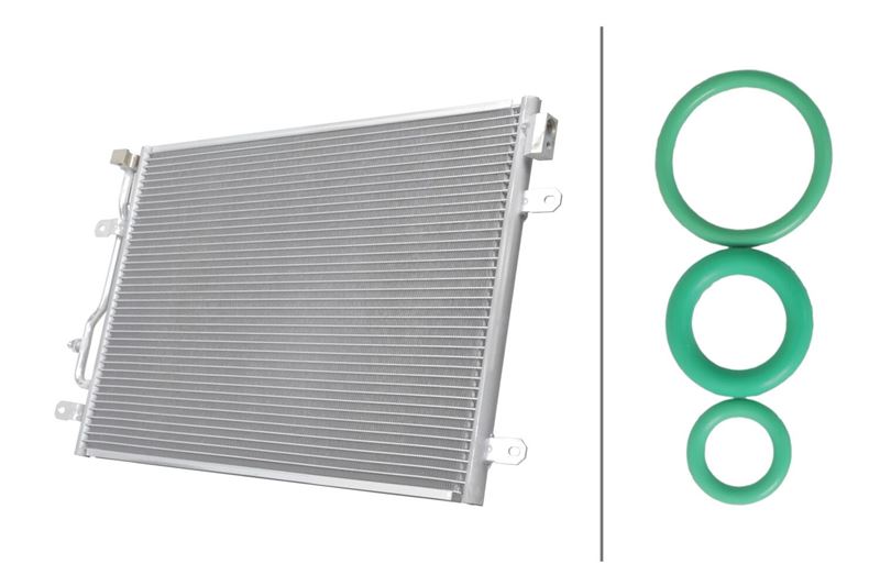 HELLA 8FC366221511 — KLİMA RADYATÖRÜ AUDI A4-A6 1.8T 1.9/2.5TDI 01-06 (KURUTUCUSUZ)
