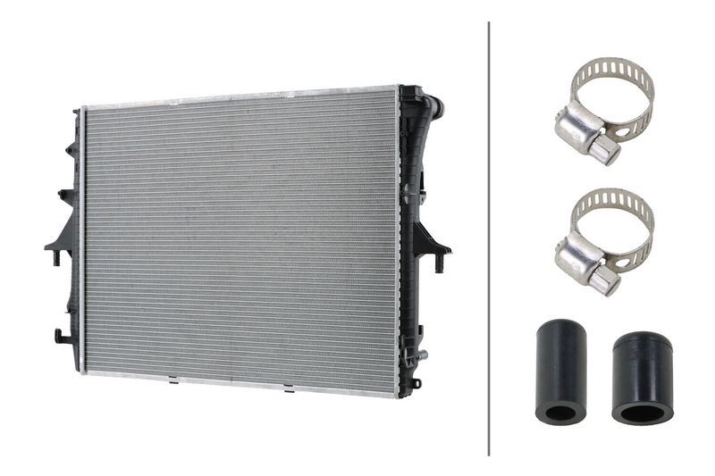 HELLA 8MK366302741 — RADYATÖR AUDI TOUAREG 2.5TDI 3.6 V6 03-10 - Q7 (4LB) 3.0 TDI quattro 06-15 (MT) BRAZING