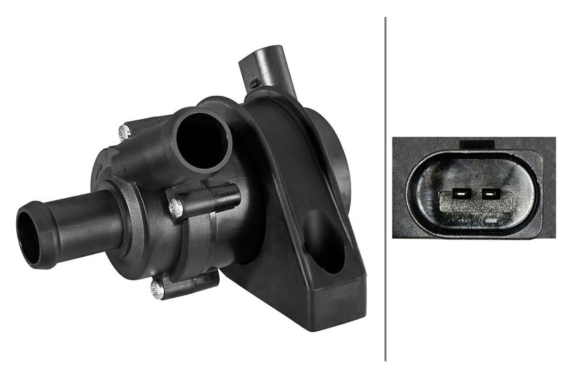 HELLA 8TW358304571 — EK SU POMPASI (SOGUK SU DEVRESI) 12V ELEKTRİKLİ 2-KUTUPLU AUDI A4-A5-A6-Q5/SEAT EXEO/VW AMAROK
