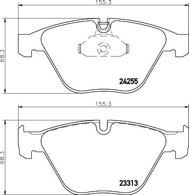 HELLA PAGID 8DB355013931 — FREN BALATASI ( BMW E90-E91-E92-E93 ÖN )
