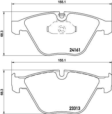 HELLA PAGID 8DB355015601 — FREN BALATASI ÖN BMW E-90 3.30