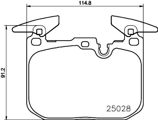 HELLA PAGID 8DB355021271 — FREN BALATASI ÖN ( BMW F20-F22-F23-F30-F34-F32-F33-F36 )