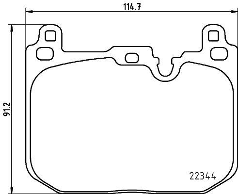 HELLA PAGID 8DB355025621 — FREN BALATASI ÖN MINI F54-F55-F56-F57-F60 2014-2021