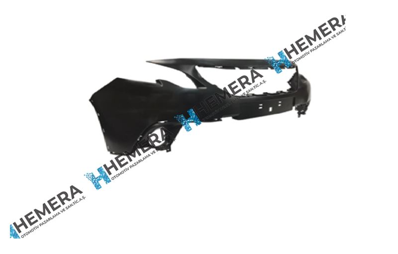 HEMERA P1200816P1 — TAMPON ÖN SİYAH SİSLİ ASTARSIZ SENSÖR DELİKLİ PEUGEOT 2008 2016--
