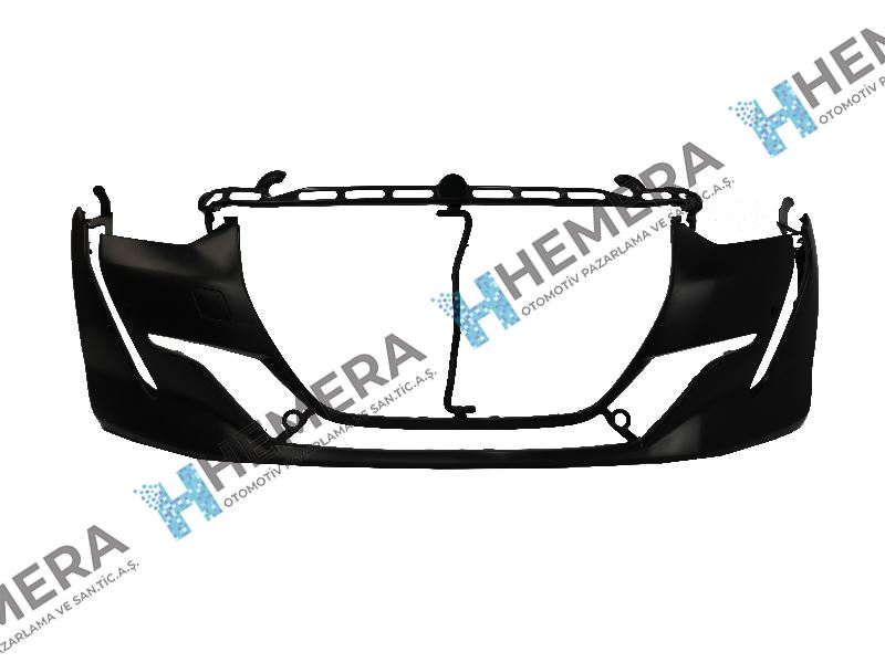HEMERA P120819HP2 — TAMPON ÖN MAT SİYAH 4 SENSÖR DELİKLİ DODIK DELİKLİ PEUGEOT 208 2019--