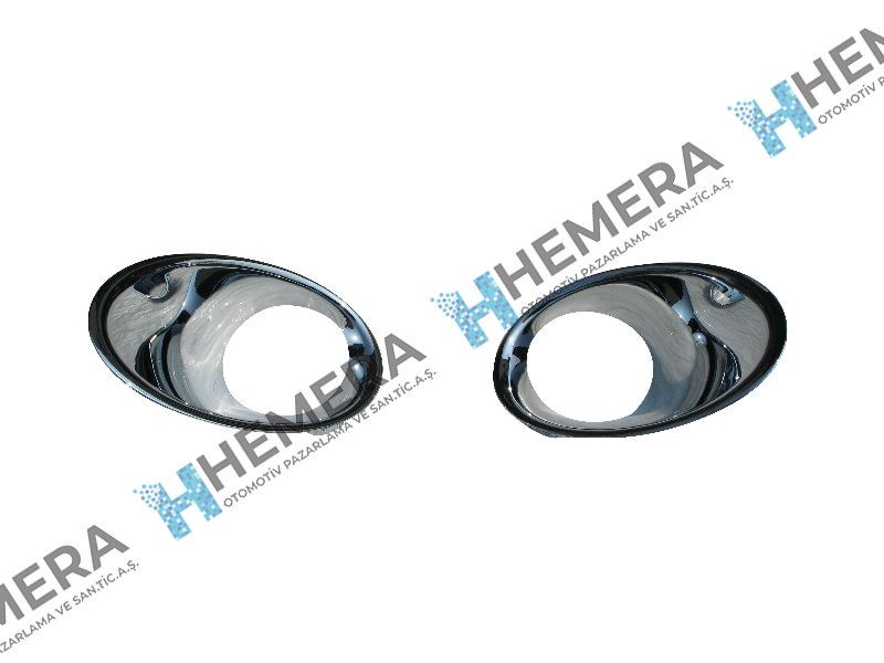 HEMERA P1R08YT6A12 — SİS FAR ÇERÇEVESİ ÖN SET NİKELAJLI RENAULT MEGANE III 2013-2015