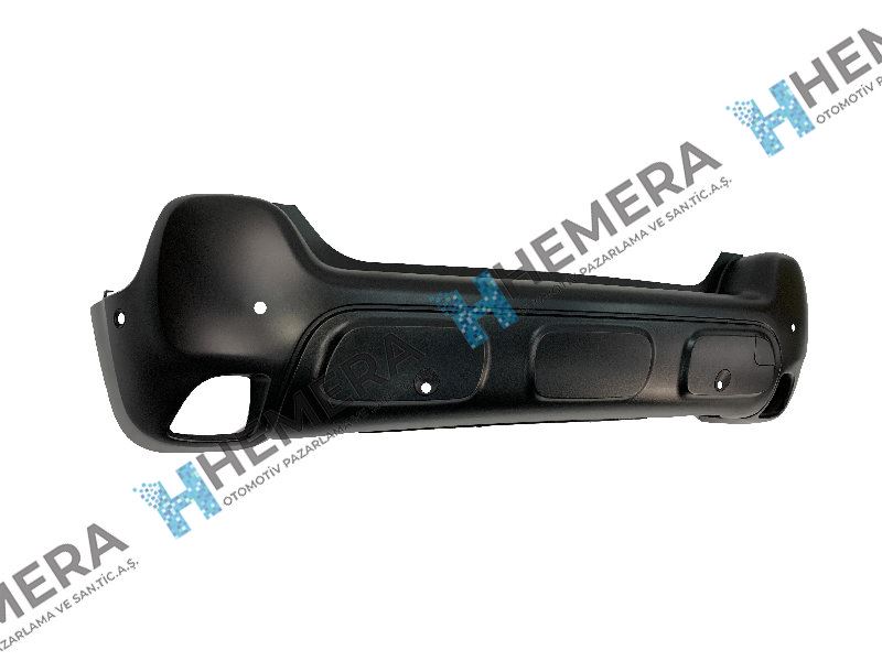 HEMERA P2C3A173 — TAMPON ARKA MAT SİYAH 6 SENSÖRLÜ CITROEN C3 AIRCROS 2017--