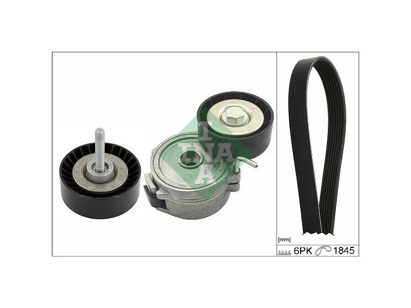 INA 529039510 — ALTERNATÖR GERGİ RULMANI AVARE RULMAN 4S7Q 19A216 JA V KAYIŞ 6PK 1845 İLE BERABER VOLVO S80 2.0T Dİ 08> V70