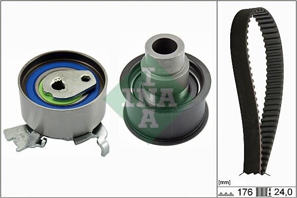 INA 530007910 — TRİGER KAYIŞ SETİ ( OPEL ASTRA F (T92) 1.7 TD 92-98 / KADETT E (T85) 1.7 D 89-92 / VECTRA A 88-92